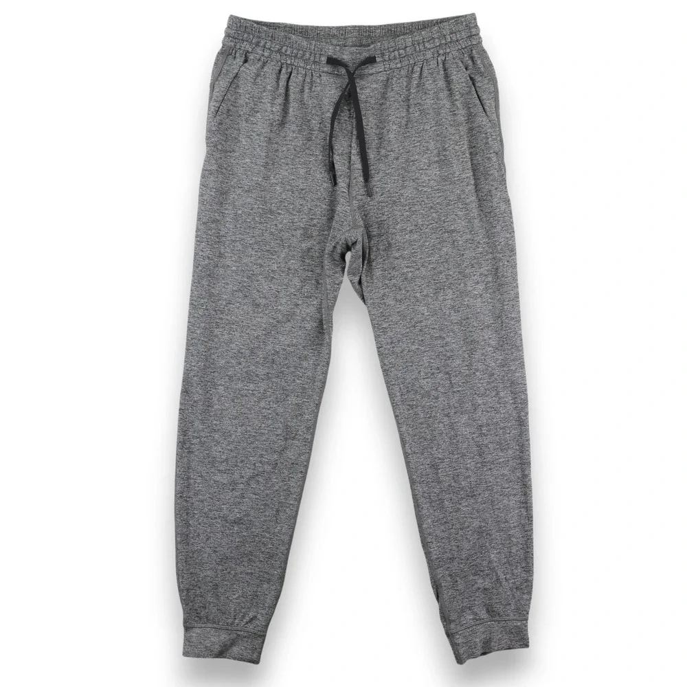 Lululemon Soft Jersey Jogger Mens Large Gray Heathered Slim Tapered M5BBYS NWOT